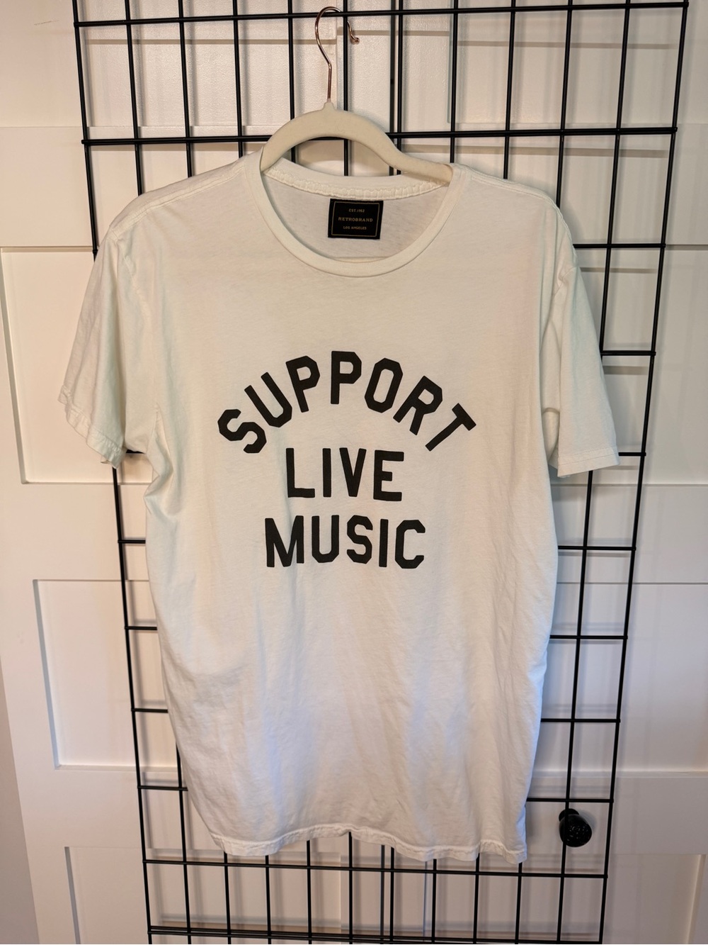 From Anthropologie- RETROBRAND ‘Support Live Music’ Graphic Tee